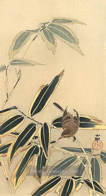 Weizen und Bambus Ohara Koson Shin Hanga Ölgemälde